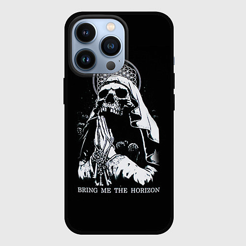 Чехол iPhone 13 Pro BMTH: Skull Pray / 3D-Черный – фото 1