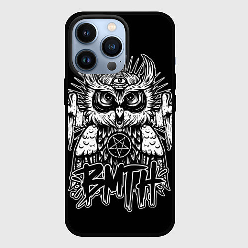 Чехол iPhone 13 Pro BMTH Owl / 3D-Черный – фото 1