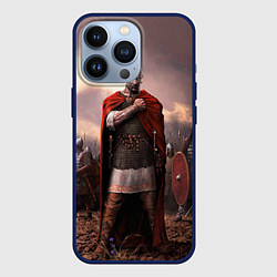 Чехол для iPhone 13 Pro Князь Святослав Игоревич, цвет: 3D-тёмно-синий