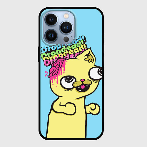 Чехол iPhone 13 Pro Drop Dead: Wild Cat / 3D-Черный – фото 1