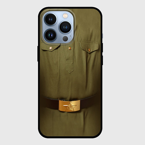 Чехол iPhone 13 Pro Униформа солдата / 3D-Черный – фото 1
