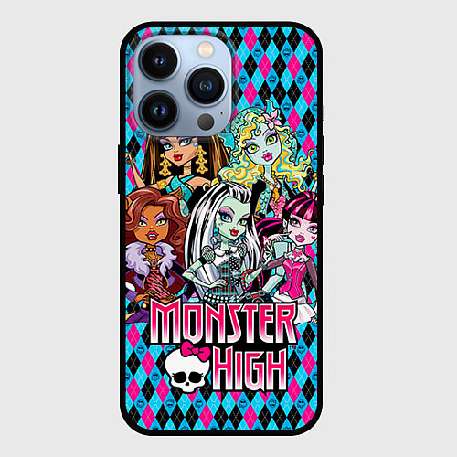 Чехол iPhone 13 Pro Monster High / 3D-Черный – фото 1