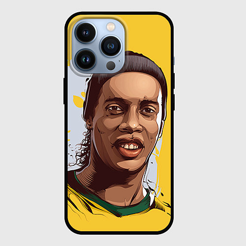 Чехол iPhone 13 Pro Ronaldinho Art / 3D-Черный – фото 1