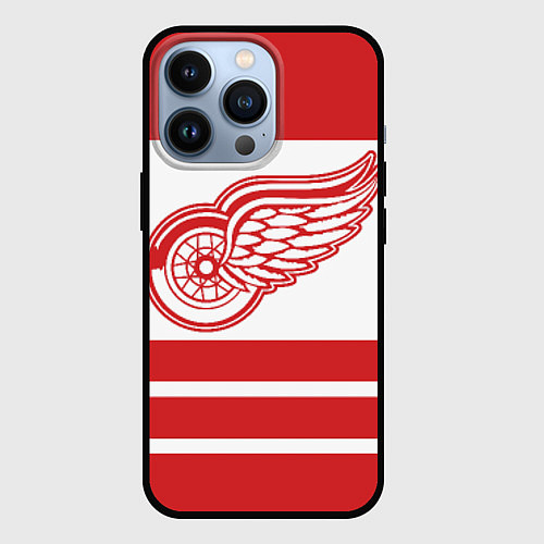 Чехол iPhone 13 Pro Detroit Red Wings / 3D-Черный – фото 1