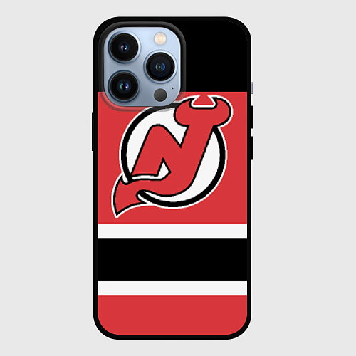 Чехол iPhone 13 Pro New Jersey Devils / 3D-Черный – фото 1