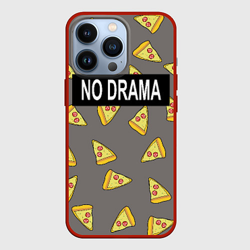 Чехол iPhone 13 Pro No drama / 3D-Красный – фото 1