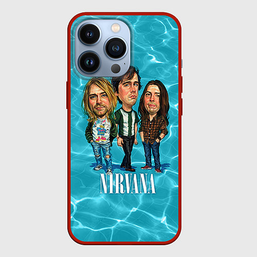 Чехол iPhone 13 Pro Nirvana: Water / 3D-Красный – фото 1