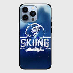 Чехол для iPhone 13 Pro Лыжный спорт, цвет: 3D-черный