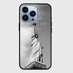 Чехол для iPhone 13 Pro Статуя Свободы, цвет: 3D-черный
