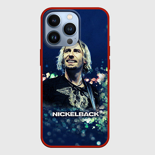 Чехол iPhone 13 Pro Nickelback: Chad Kroeger / 3D-Красный – фото 1