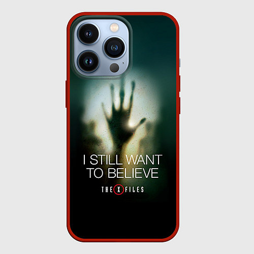 Чехол iPhone 13 Pro X-files: Alien hand / 3D-Красный – фото 1