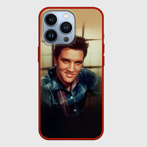 Чехол iPhone 13 Pro Элвис Пресли / 3D-Красный – фото 1