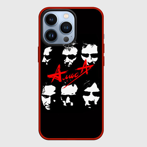 Чехол iPhone 13 Pro Группа АлисА / 3D-Красный – фото 1