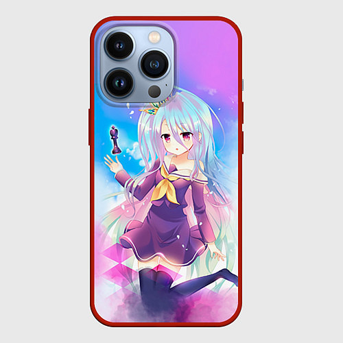 Чехол iPhone 13 Pro No Game No Life / 3D-Красный – фото 1