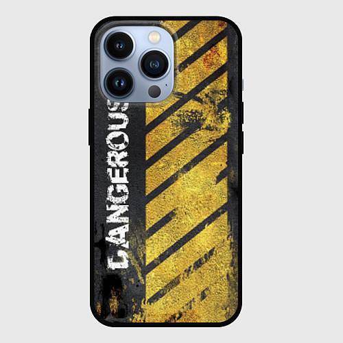 Чехол iPhone 13 Pro DANGEROUS / 3D-Черный – фото 1