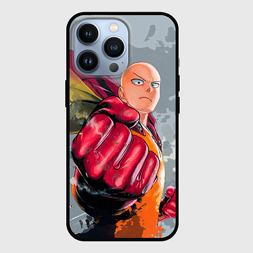 Чехол iPhone 13 Pro One Punch Man Fist / 3D-Черный – фото 1