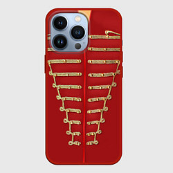 Чехол для iPhone 13 Pro Пиджак Майкла Джексона, цвет: 3D-красный