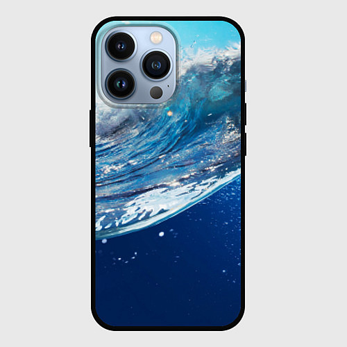Чехол iPhone 13 Pro Стихия воды / 3D-Черный – фото 1