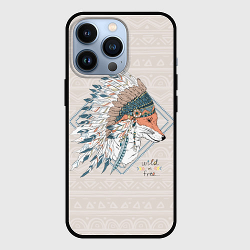 Чехол iPhone 13 Pro Fox: Wild Free / 3D-Черный – фото 1