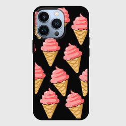 Чехол для iPhone 13 Pro Мороженки, цвет: 3D-черный
