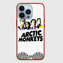 Чехол для iPhone 13 Pro Arctic Monkeys: Music Wave, цвет: 3D-красный