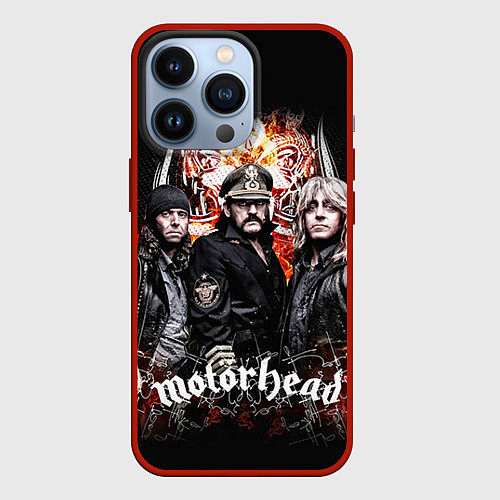 Чехол iPhone 13 Pro Motorhead Band / 3D-Красный – фото 1