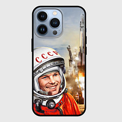 Чехол iPhone 13 Pro Гагарин взлетает
