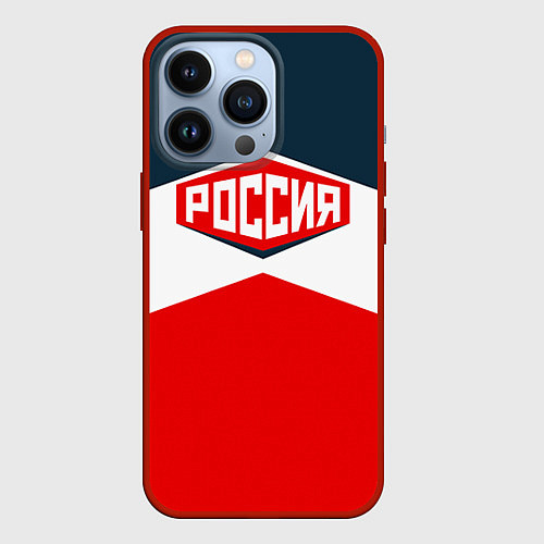 Чехол iPhone 13 Pro Россия СССР / 3D-Красный – фото 1