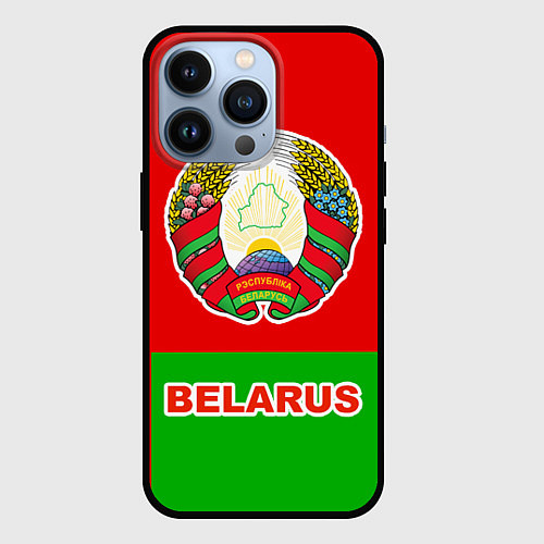 Чехол iPhone 13 Pro Belarus Patriot / 3D-Черный – фото 1