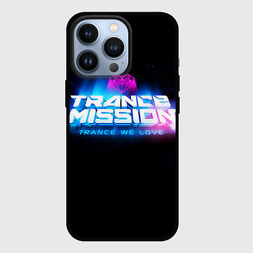 Чехол iPhone 13 Pro Trancemission: Trance we love / 3D-Черный – фото 1