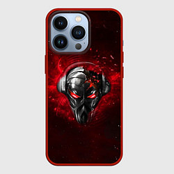 Чехол для iPhone 13 Pro Pirate Station: Blood Face, цвет: 3D-красный