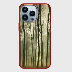 Чехол для iPhone 13 Pro Чарующий лес, цвет: 3D-красный