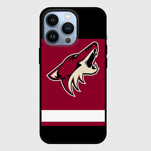 Чехол iPhone 13 Pro Arizona Coyotes / 3D-Черный – фото 1