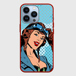 Чехол для iPhone 13 Pro ВВС, цвет: 3D-красный