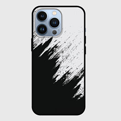 Чехол iPhone 13 Pro Черно-белый разрыв