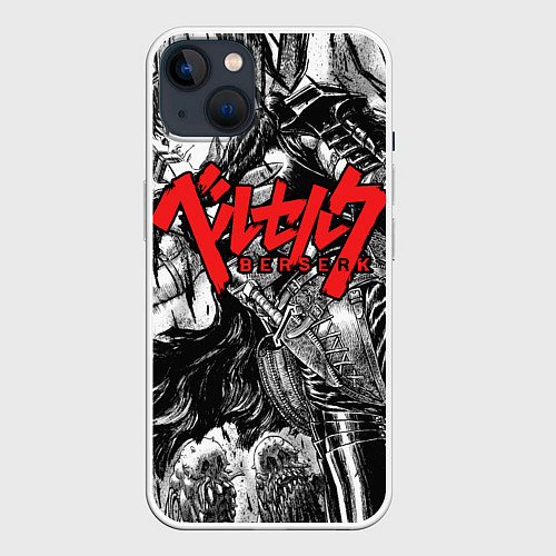 Чехол iPhone 14 Plus Berserk / 3D-Белый – фото 1