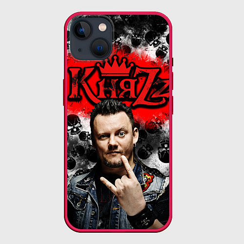 Чехол iPhone 14 Plus Князь / 3D-Малиновый – фото 1