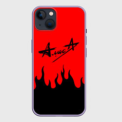 Чехол для iPhone 14 Plus АлисА, цвет: 3D-серый