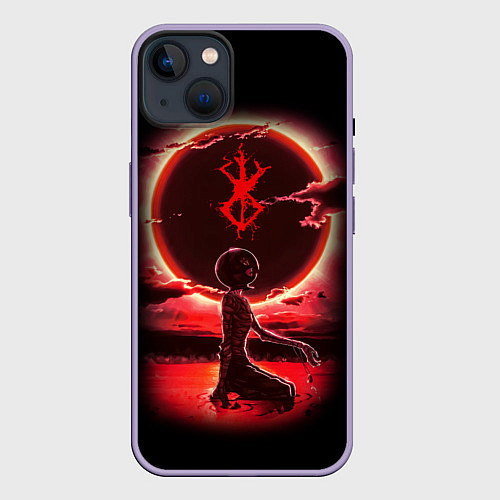 Чехол iPhone 14 Plus BERSERK / 3D-Серый – фото 1