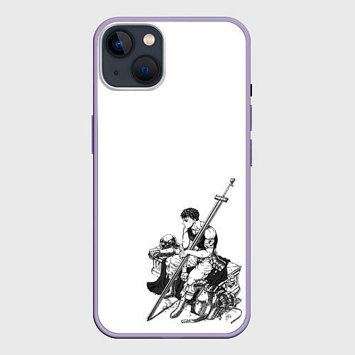 Чехол iPhone 14 Plus Berserk / 3D-Серый – фото 1