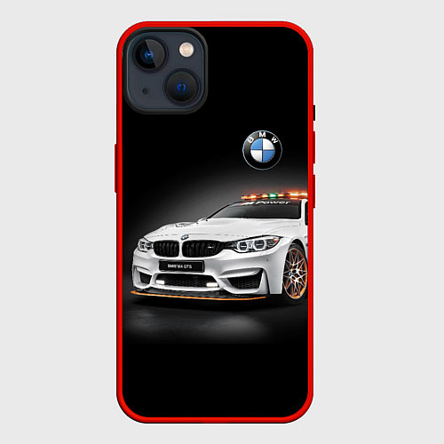 Чехол iPhone 14 Plus Safety car / 3D-Красный – фото 1