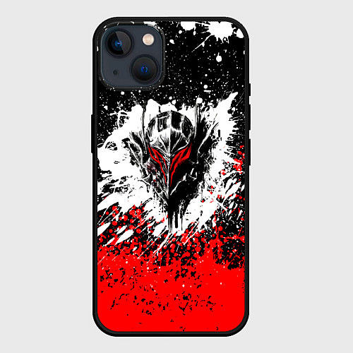 Чехол iPhone 14 Plus Берсерк: Брызги красок / 3D-Черный – фото 1