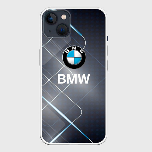 Чехол iPhone 14 Plus BMW Logo / 3D-Белый – фото 1