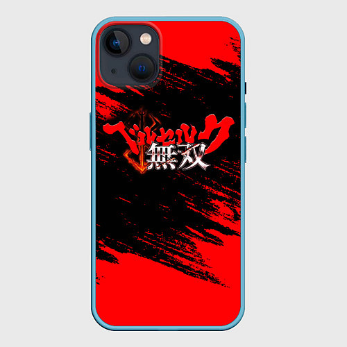 Чехол iPhone 14 Plus BERSERK БЕРСЕРК ЛОГОТИП / 3D-Голубой – фото 1