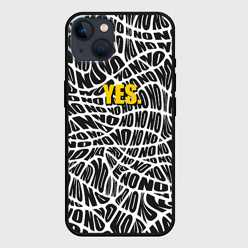 Чехол iPhone 14 Plus No Yes / 3D-Черный – фото 1