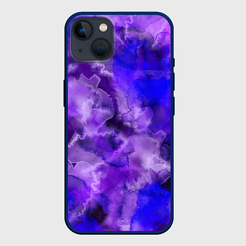 Чехол iPhone 14 Plus Космический хаос / 3D-Тёмно-синий – фото 1