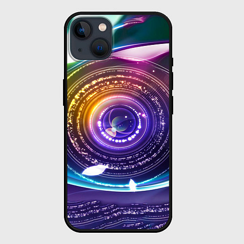 Чехол iPhone 14 Plus Глаз Вселенной / 3D-Черный – фото 1