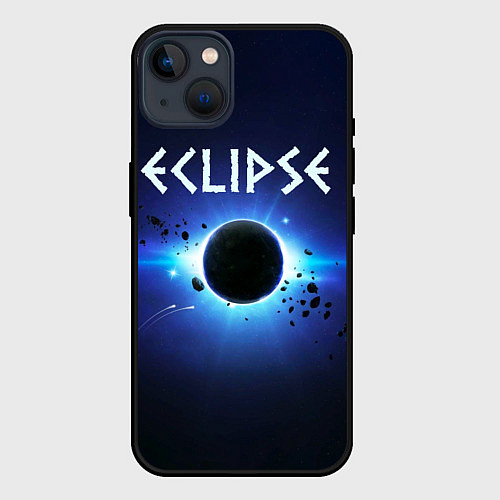 Чехол iPhone 14 Plus Лунное затмение / 3D-Черный – фото 1