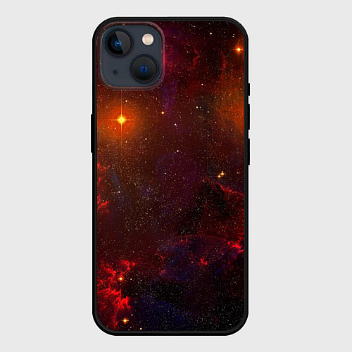 Чехол iPhone 14 Plus Звездная бескрайняя вселенная / 3D-Черный – фото 1