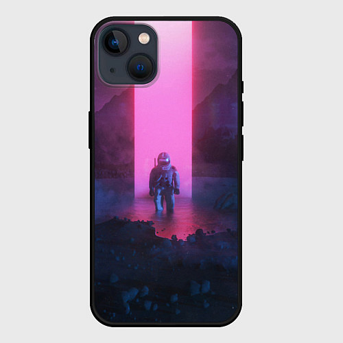 Чехол iPhone 14 Plus Межпространственный путешественник / 3D-Черный – фото 1